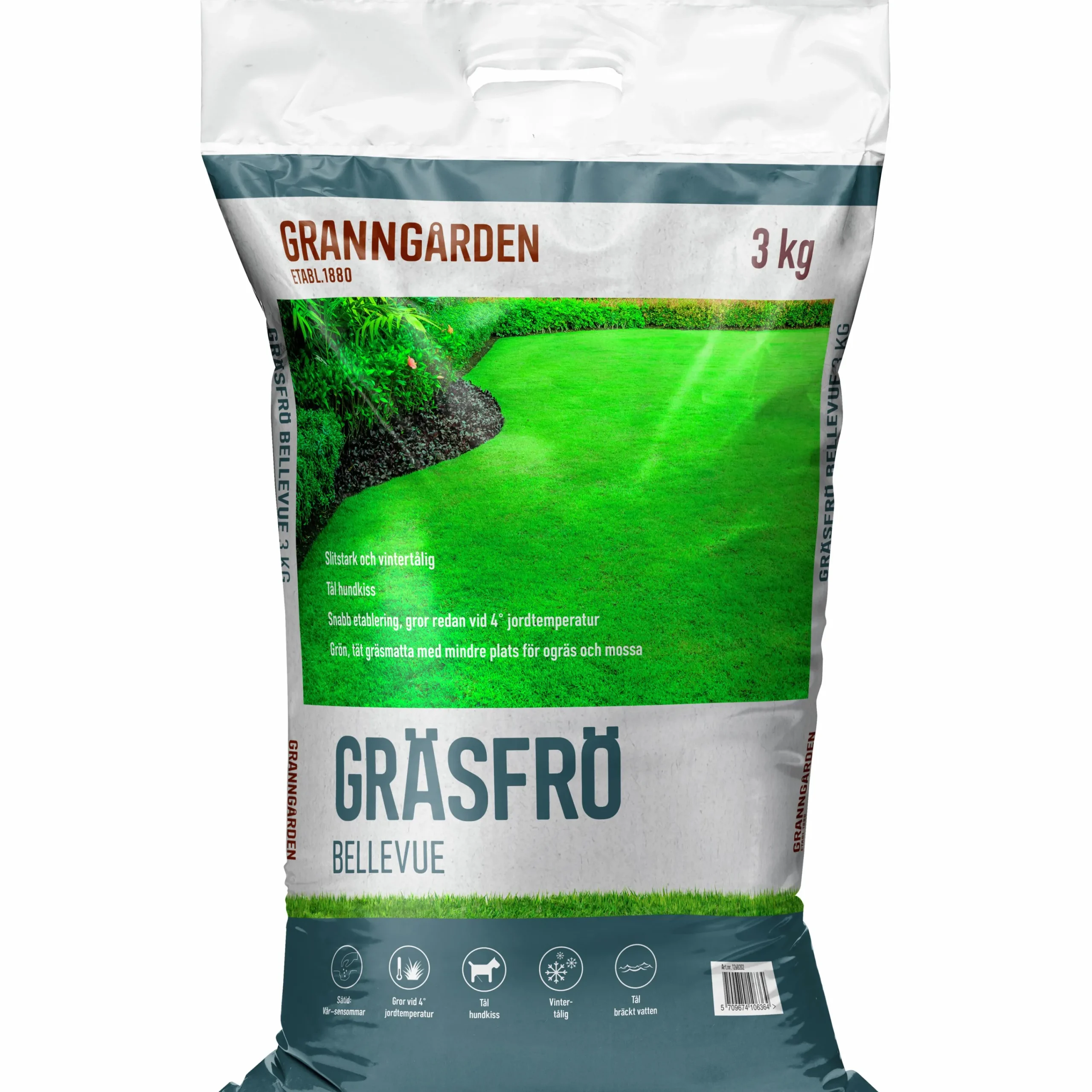 Gräsfrö Premium 3kg>Granngården Hot
