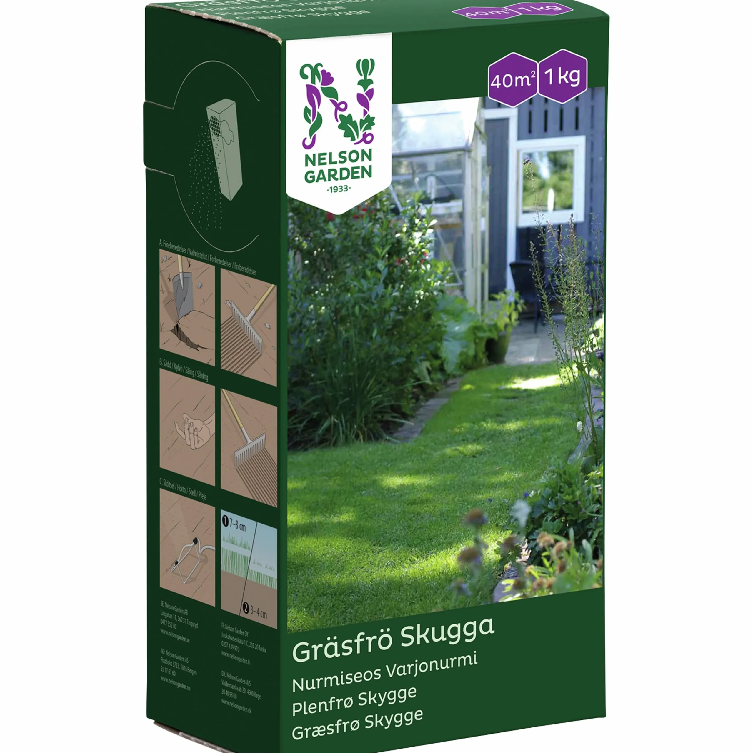 Gräsfrö Skugga>Nelson Garden New