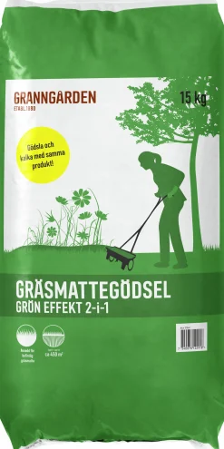 Gräsmattegödsel Grön Effekt 2-i-1 15kg>Granngården Best