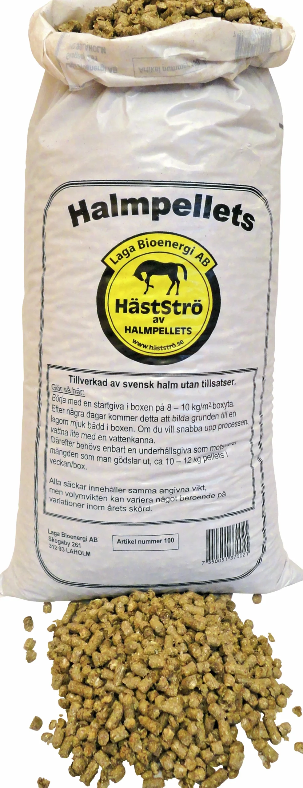 Halmpellets Helpall 60x13kg (hemleverans)>Laga Bioenergi Sale