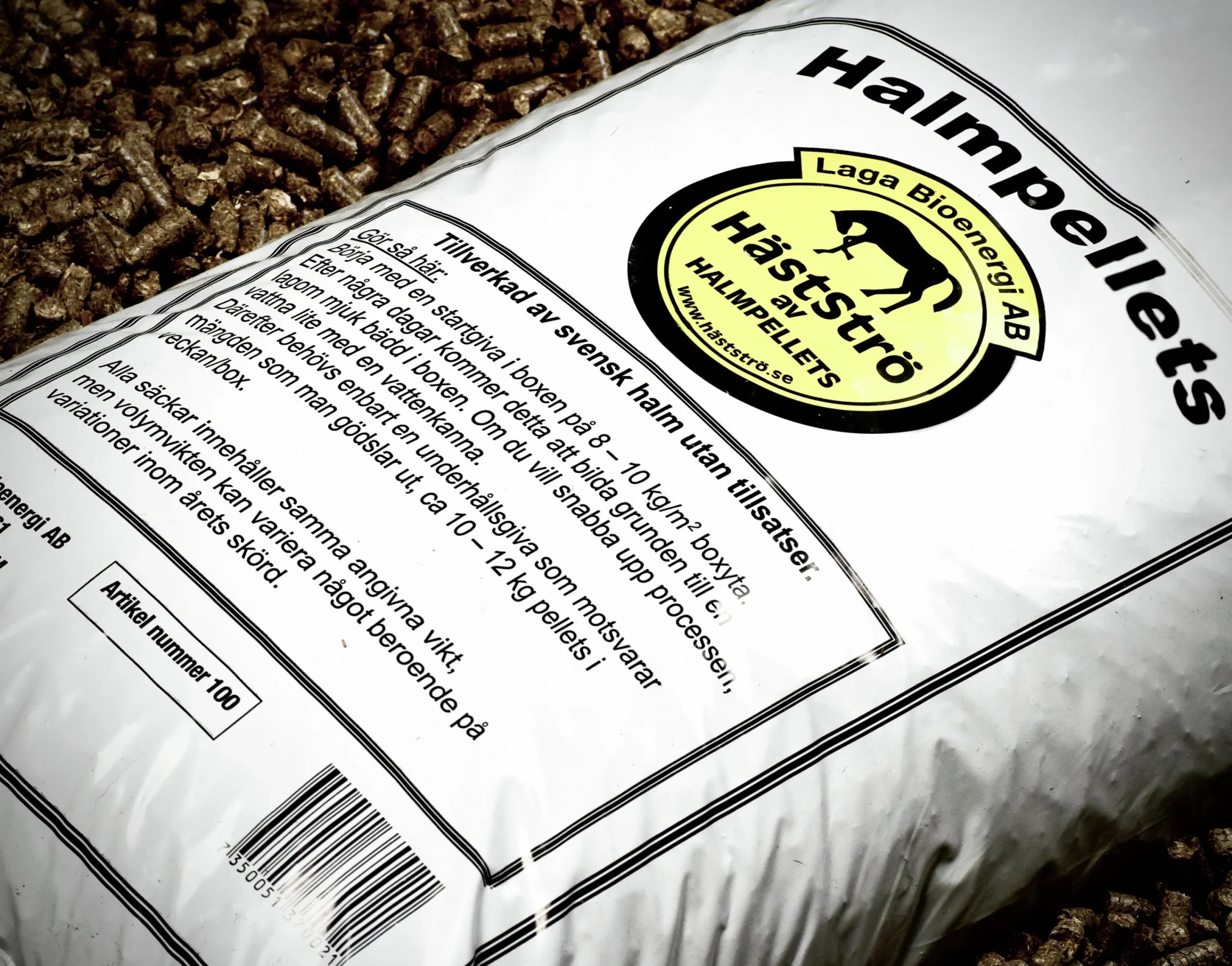Halmpellets Helpall 60x13kg (hemleverans)>Laga Bioenergi Sale