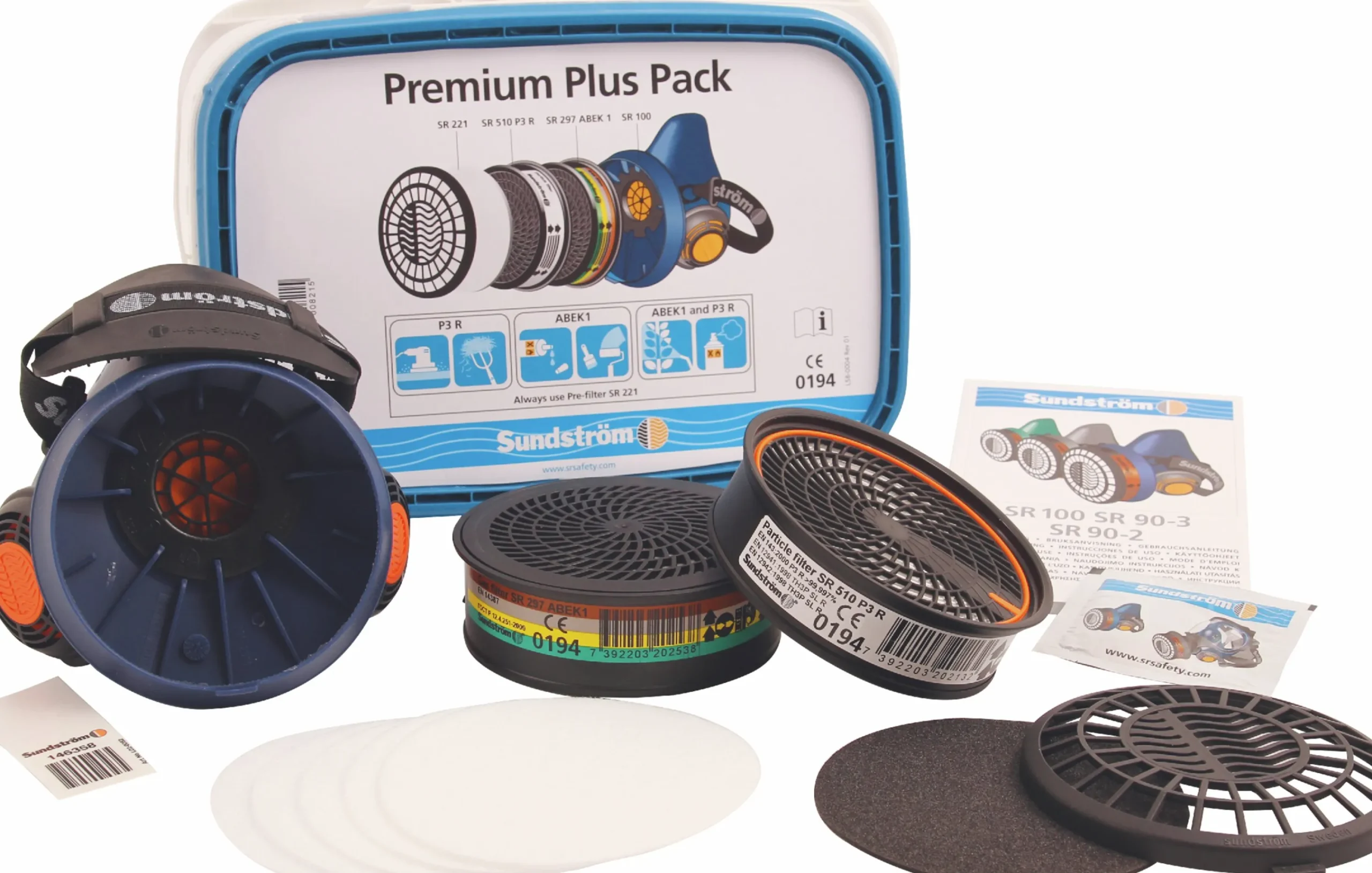 Halvmask Premium Plus Pack>Sundström Best