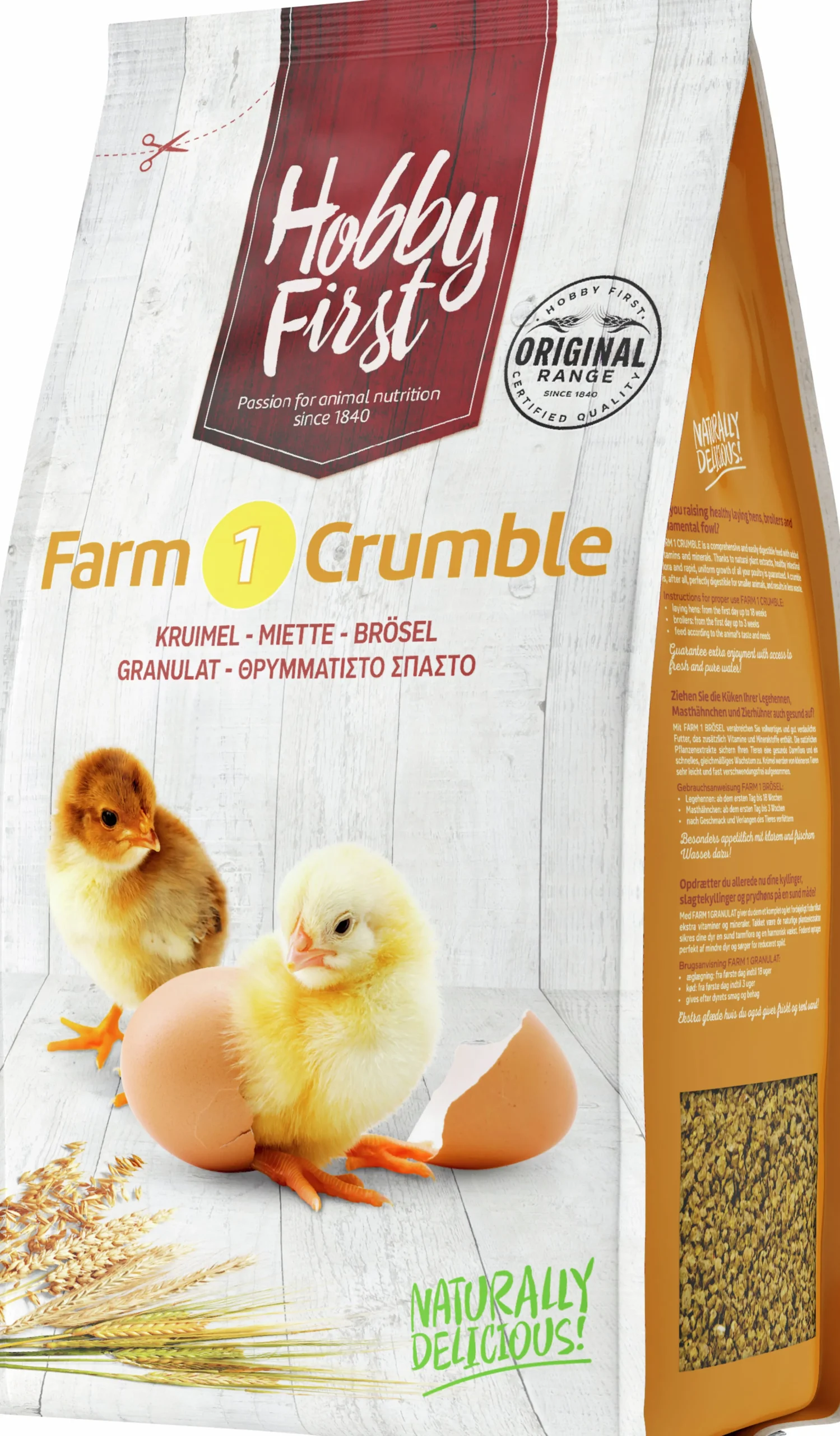 Hönsfoder Farm 1 Crumble 4kg>HobbyFirst Best