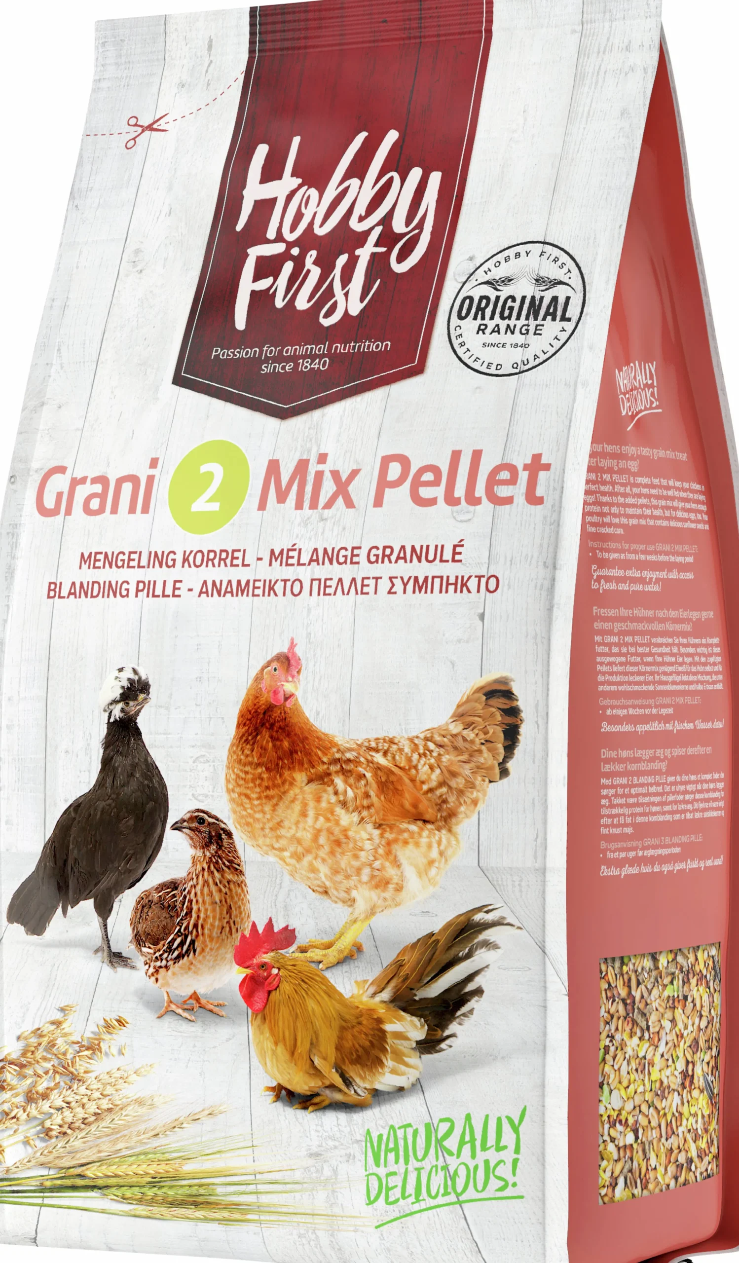 Hönsfoder Grani 2 Mix Pellets 4kg>HobbyFirst Online