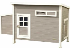 Hönshus Eco Barney Grå/Vit 137x73x83cm><noscript><img width=