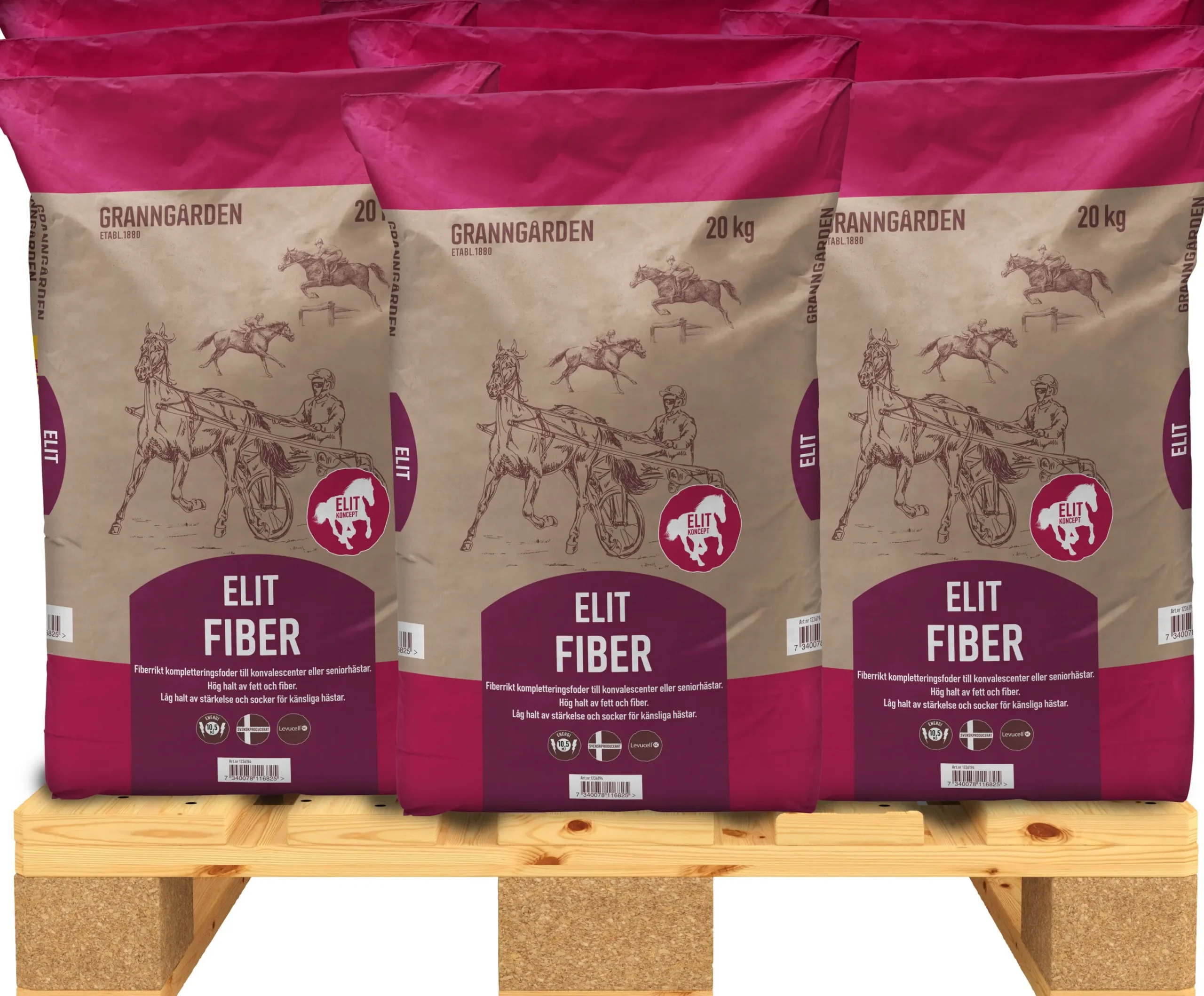 Hästfoder Elit Fiber 20kg>Granngården Online
