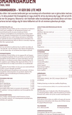 Hästfoder Protein Pellets 120 20kg>Granngården Hot