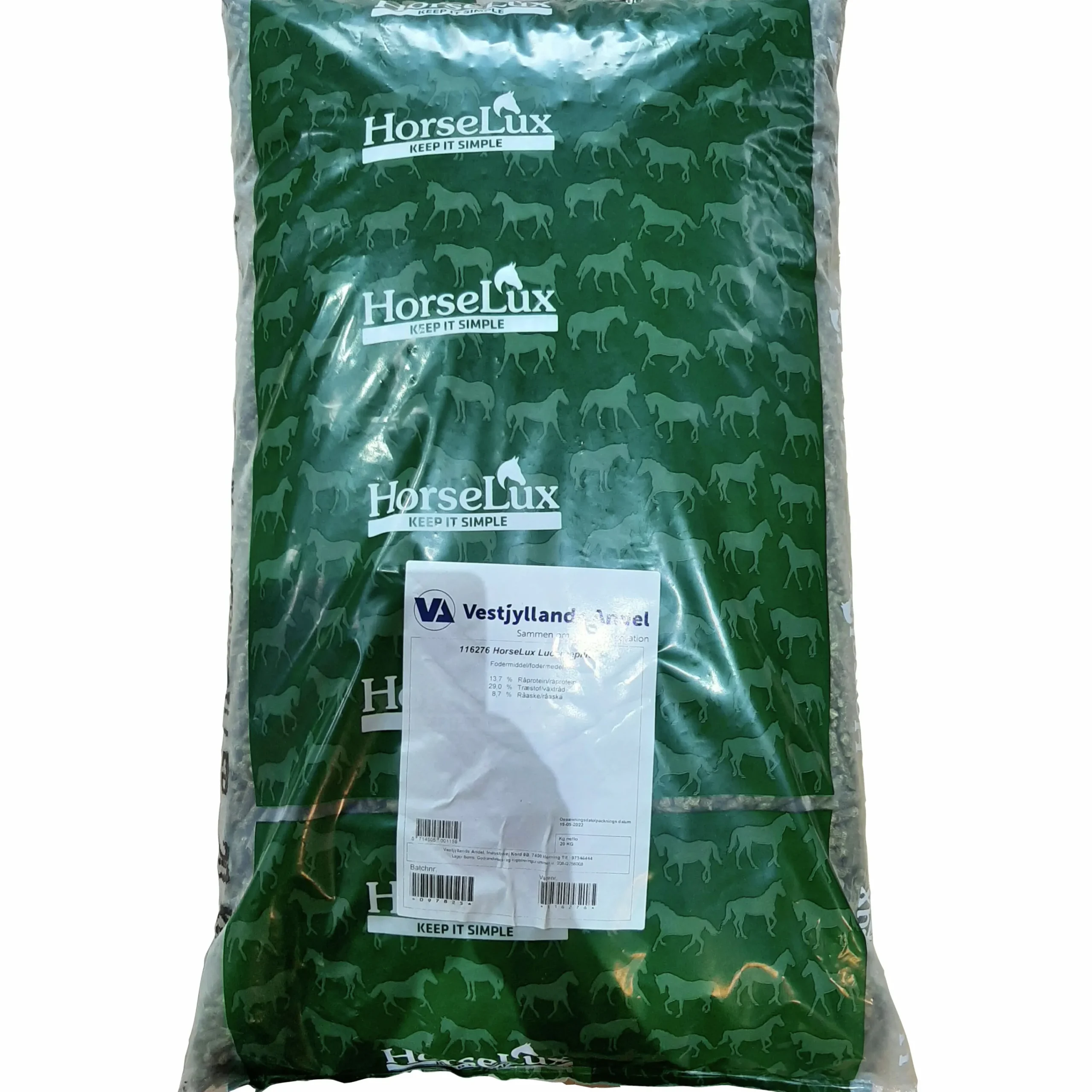 Hästfoder Lucerne Pellets 20kg>HorseLux Discount