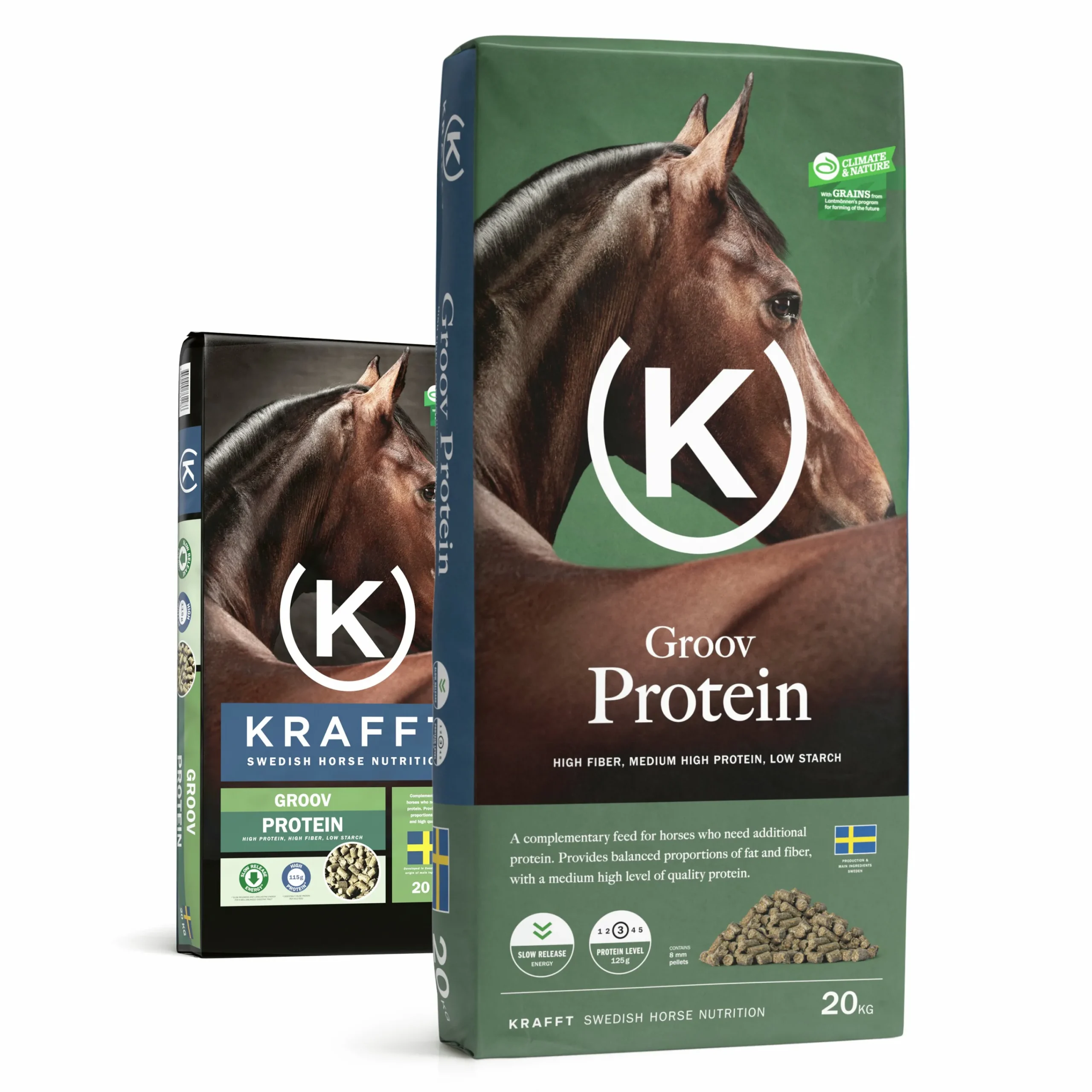 Hästfoder Groov Protein Pellets 20kg>Krafft New