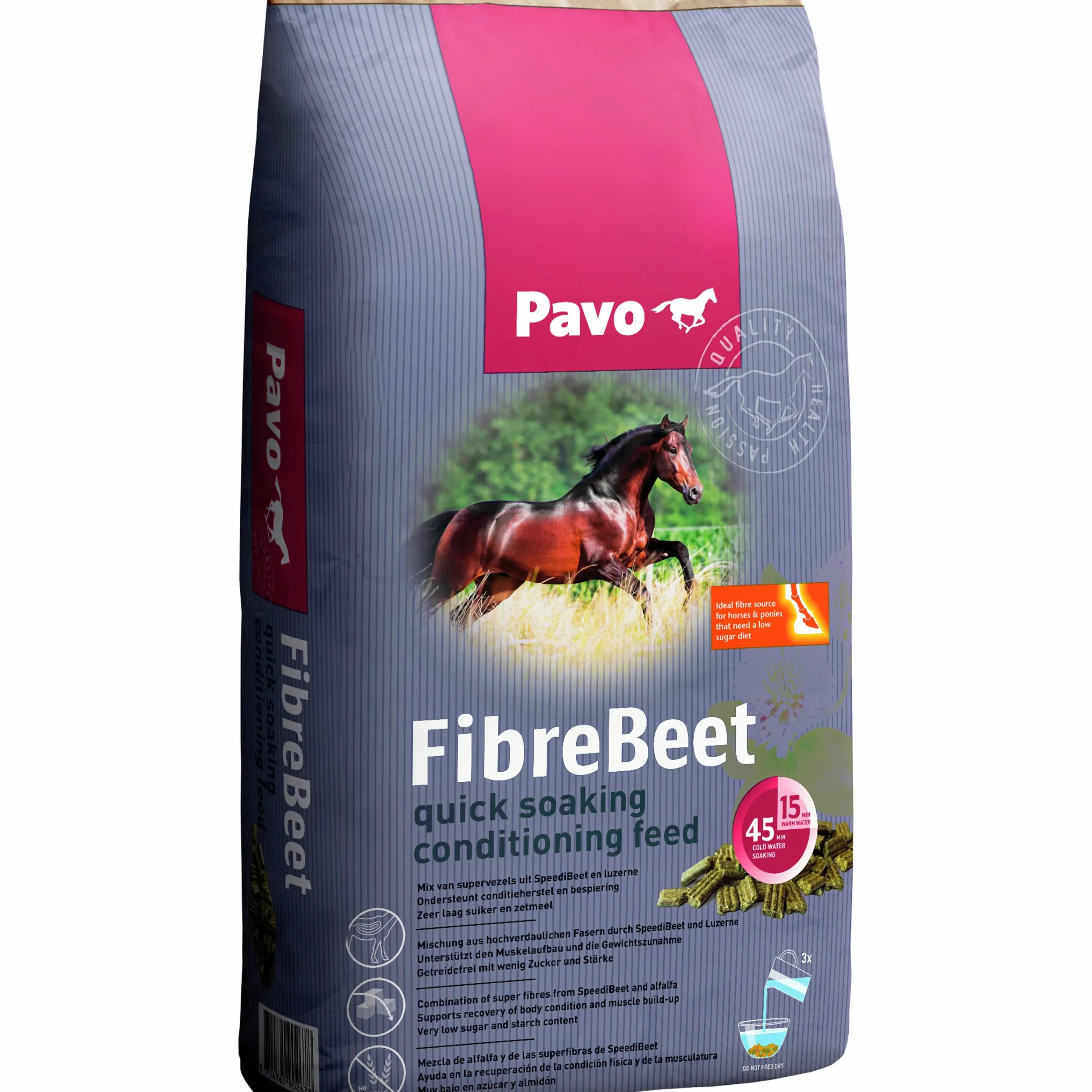 Hästfoder FibreBeet 15kg>Pavo Best