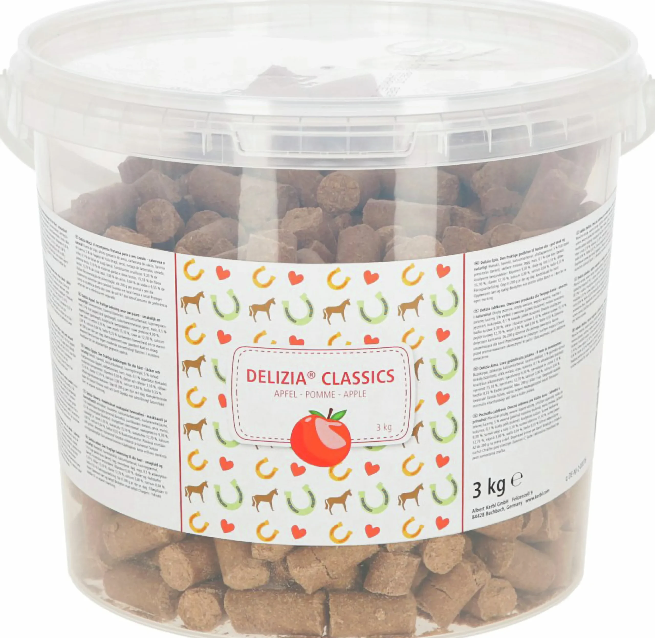 Hästgodis Delizia Äpple 3kg>Kerbl