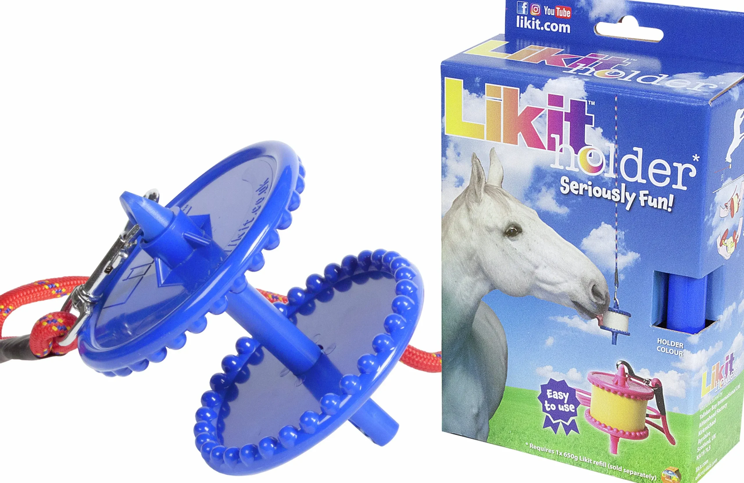Hästgodis Hållare Blå>Likit