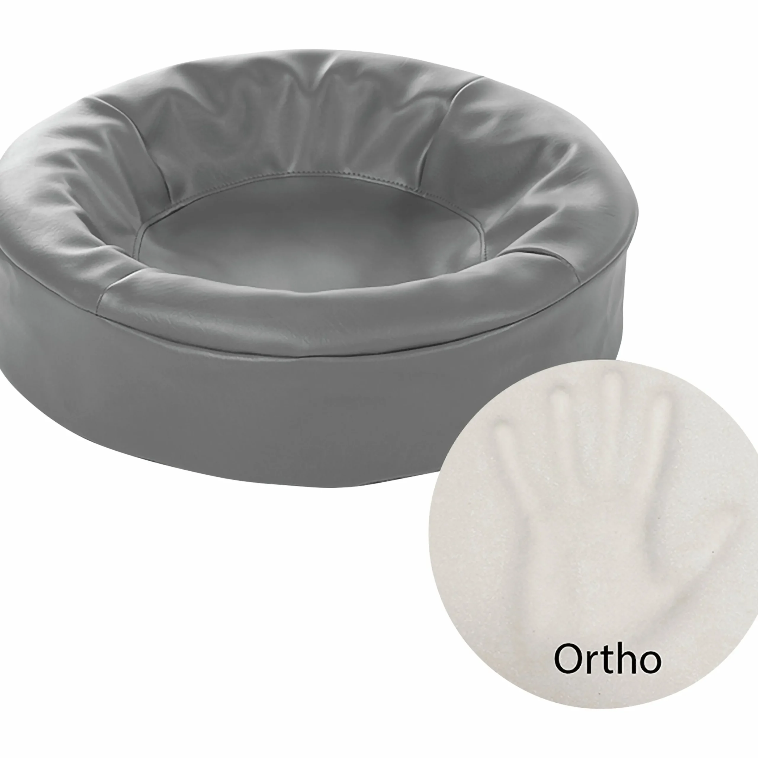 Hundbädd Ortho Rund Grå 50cm>Bia bed Sale