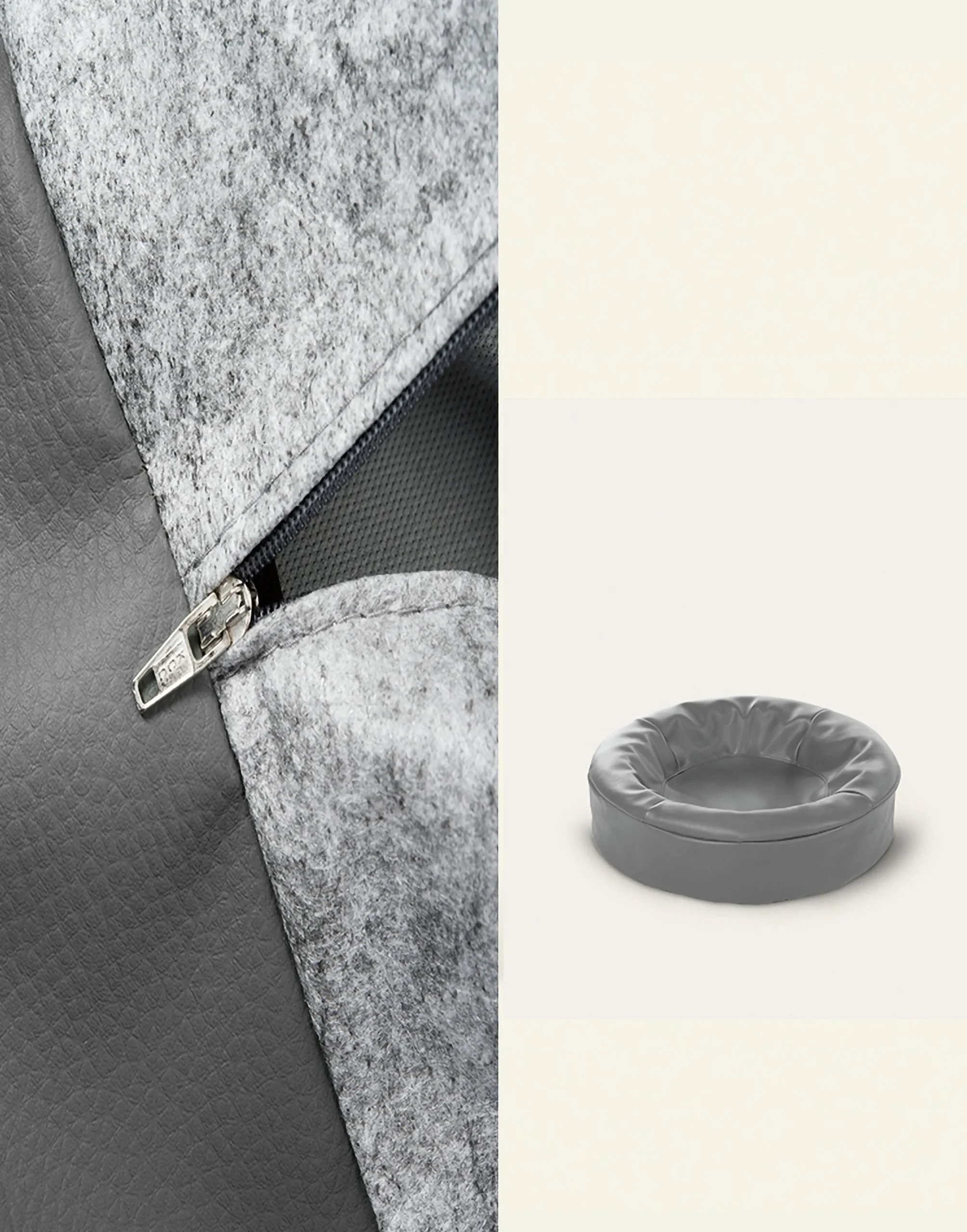 Hundbädd Ortho Rund Grå 50cm>Bia bed Sale