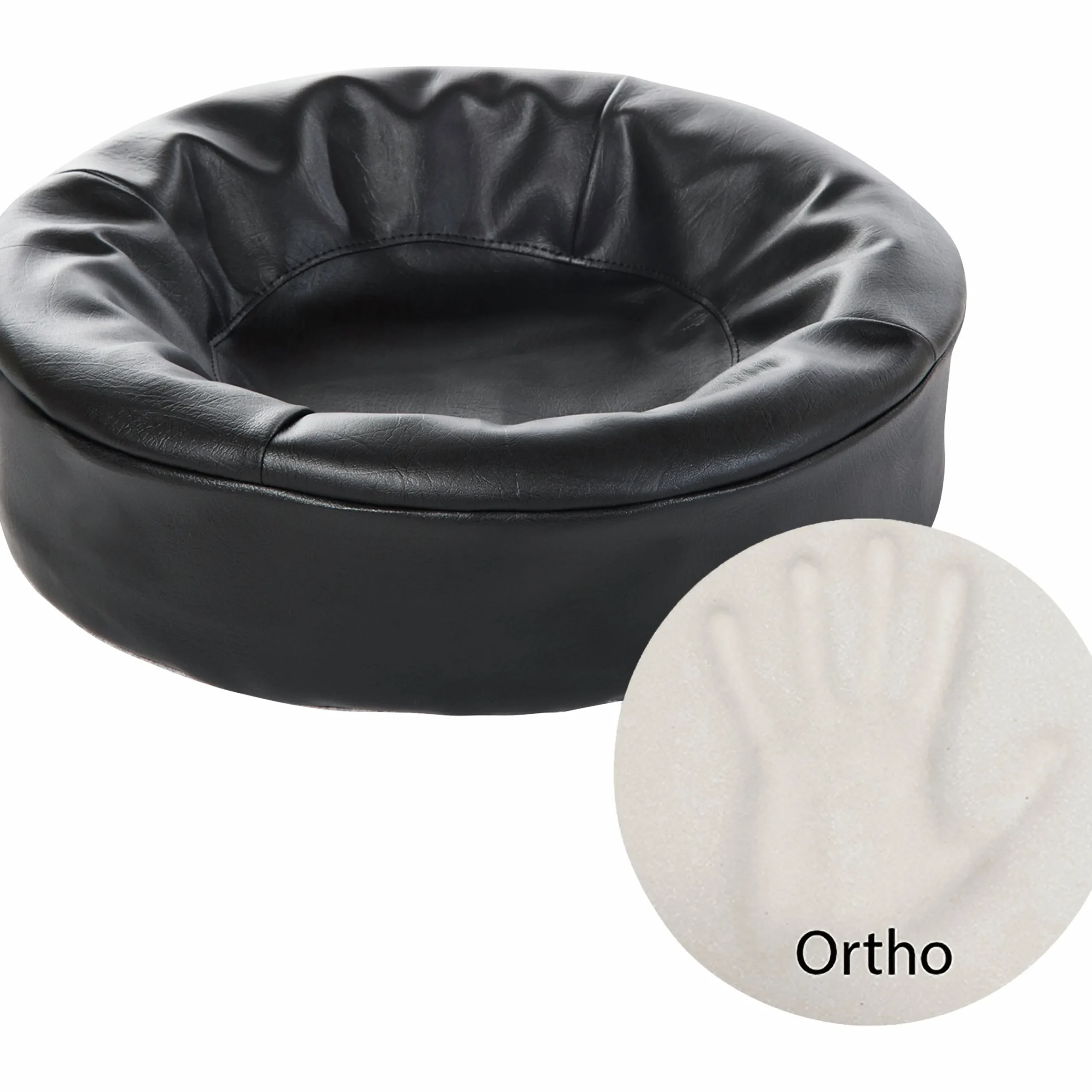 Hundbädd Ortho Rund Svart 50cm>Bia bed Sale