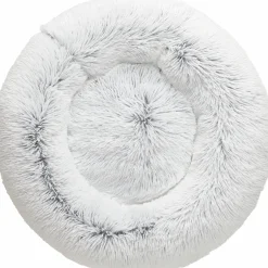 Hundbädd Loppa Donut Fluffig Vit 50cm>Hunter Clearance
