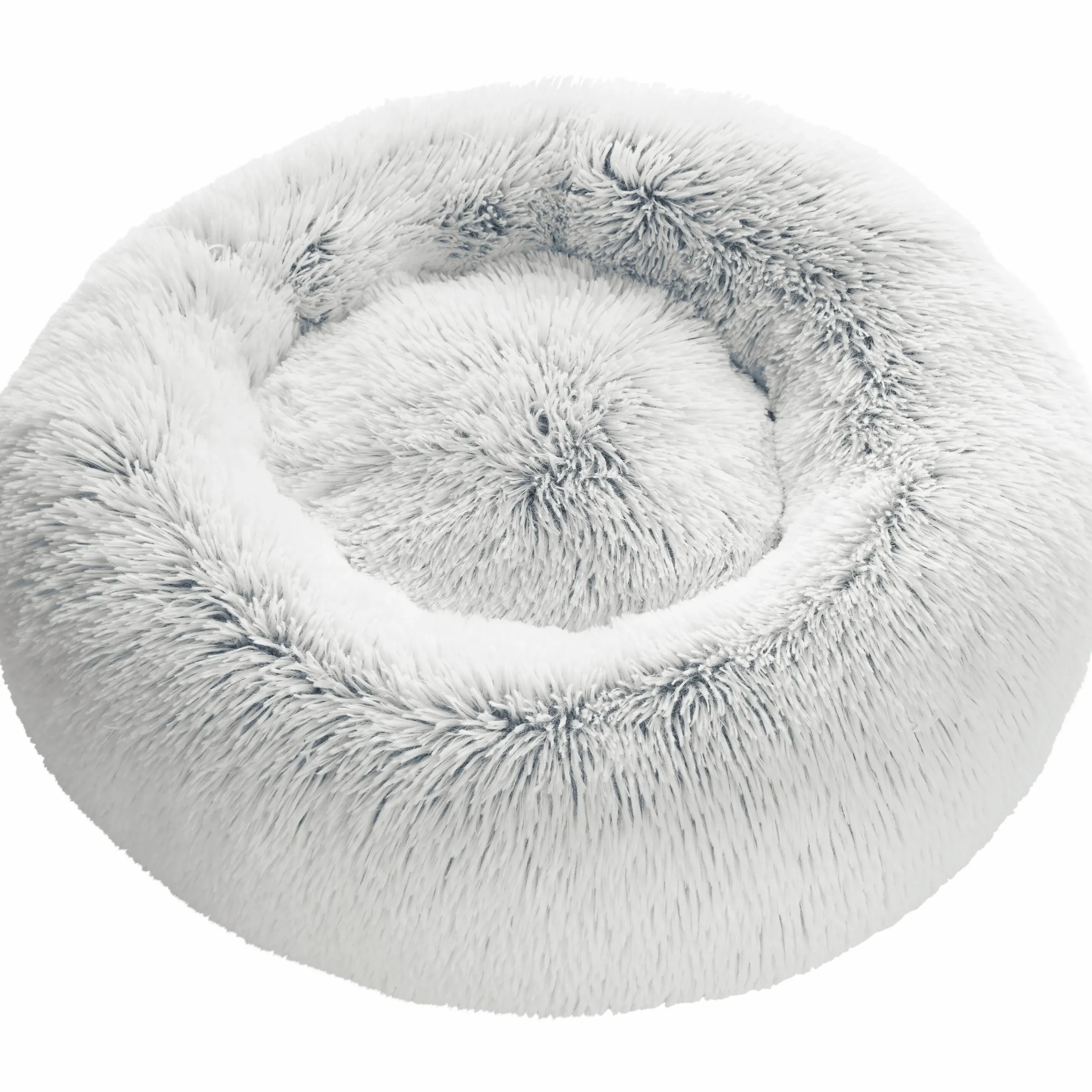 Hundbädd Loppa Donut Fluffig Vit 50cm>Hunter Clearance