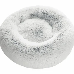 Hundbädd Loppa Donut Fluffig Vit 60cm><noscript><img width=