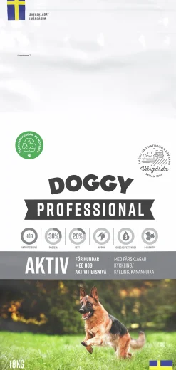 Hundfoder Aktiv 18kg>Doggy Professional Sale