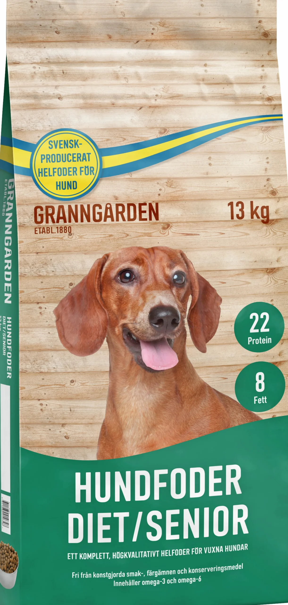 Hundfoder Diet/Senior 13kg>Granngården Hot