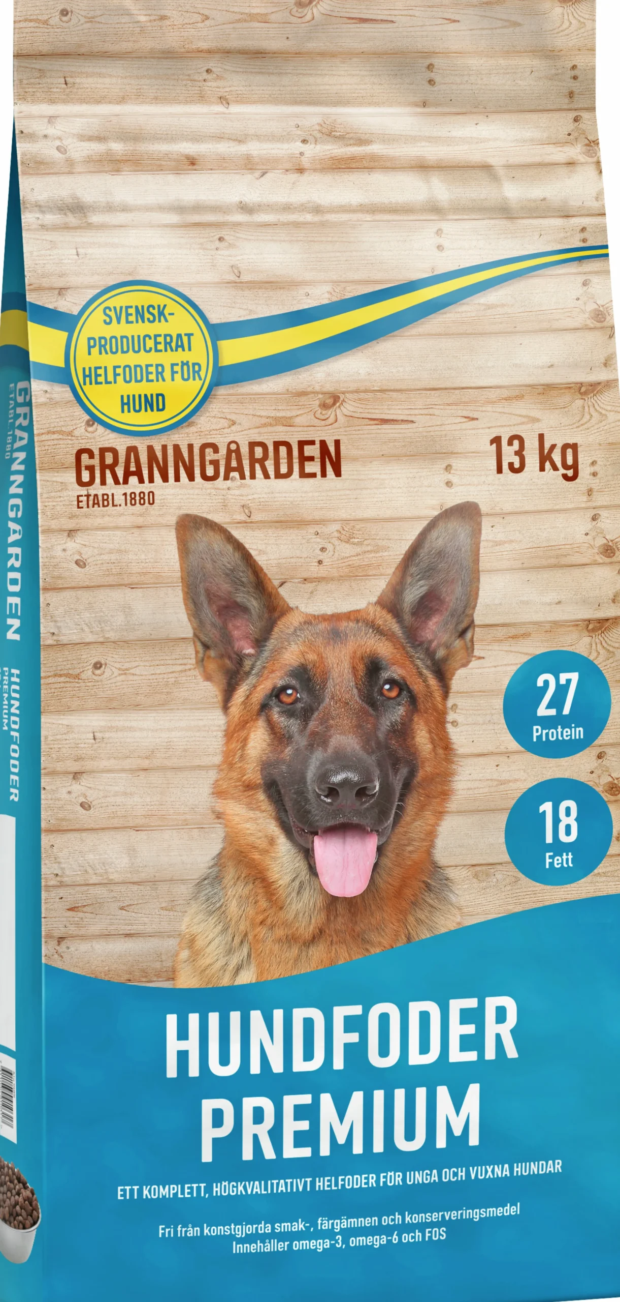 Hundfoder Premium 13kg>Granngården Discount