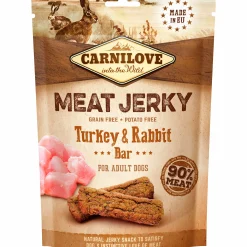 Hundgodis Meat Jerky Turkey & Rabbit Bar 100g>Carnilove Discount