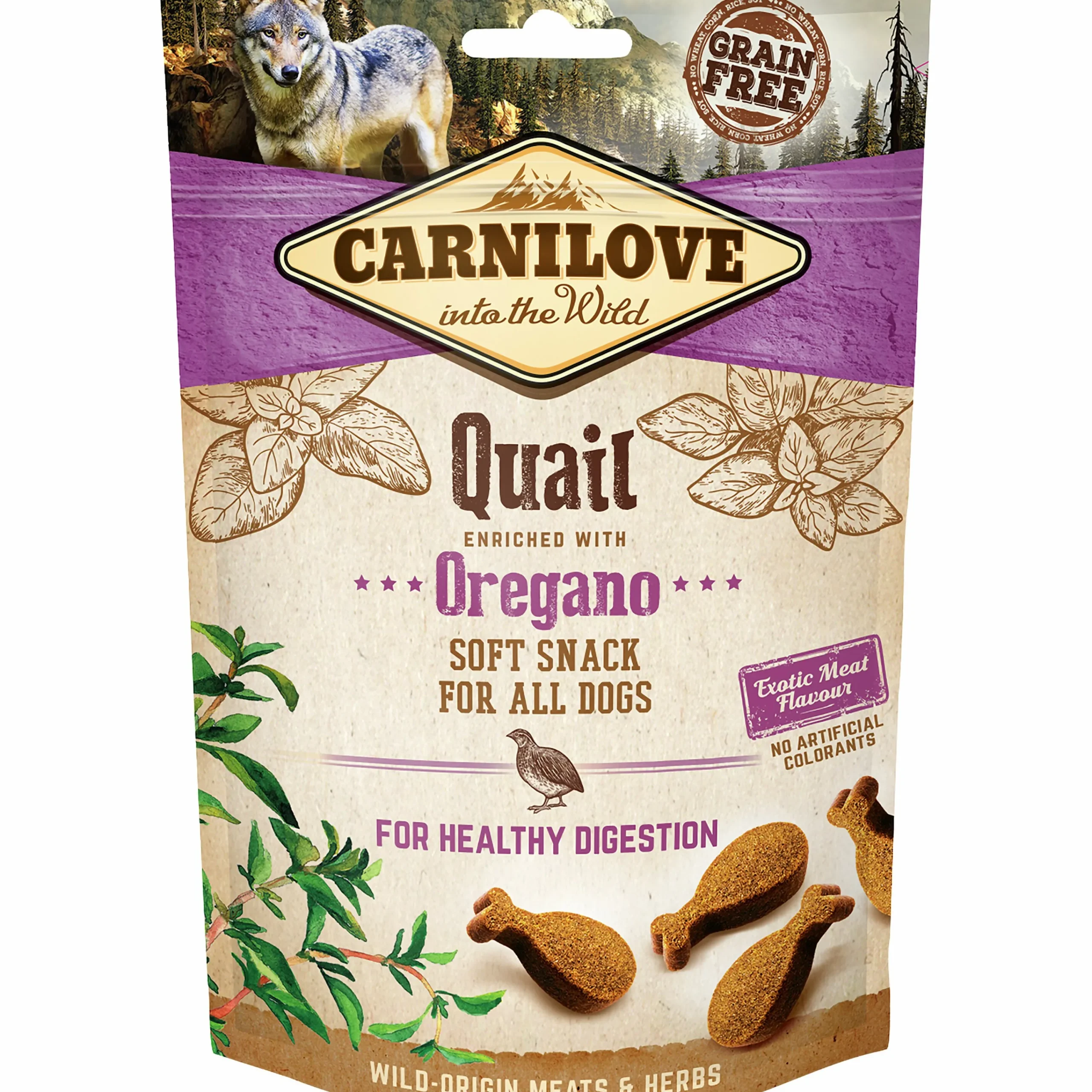Hundgodis Semi Moist Snack Vaktel 200g>Carnilove Hot