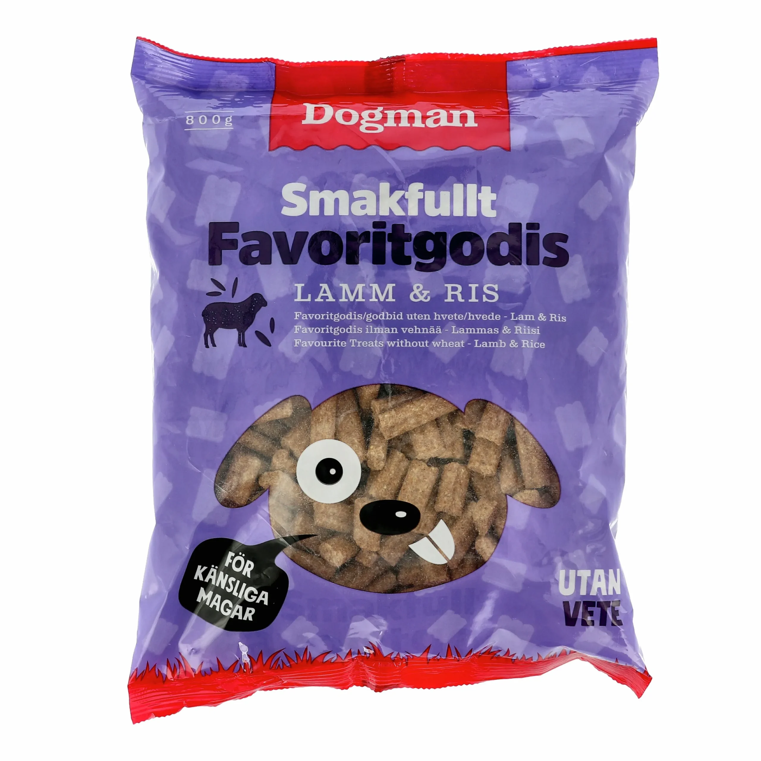Hundgodis Favoritgodis Snittar Lamm & Ris 800g>Dogman Hot