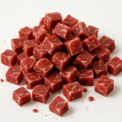 Hundgodis Four Friends Salmon Steak Cubes 100g>FourFriends