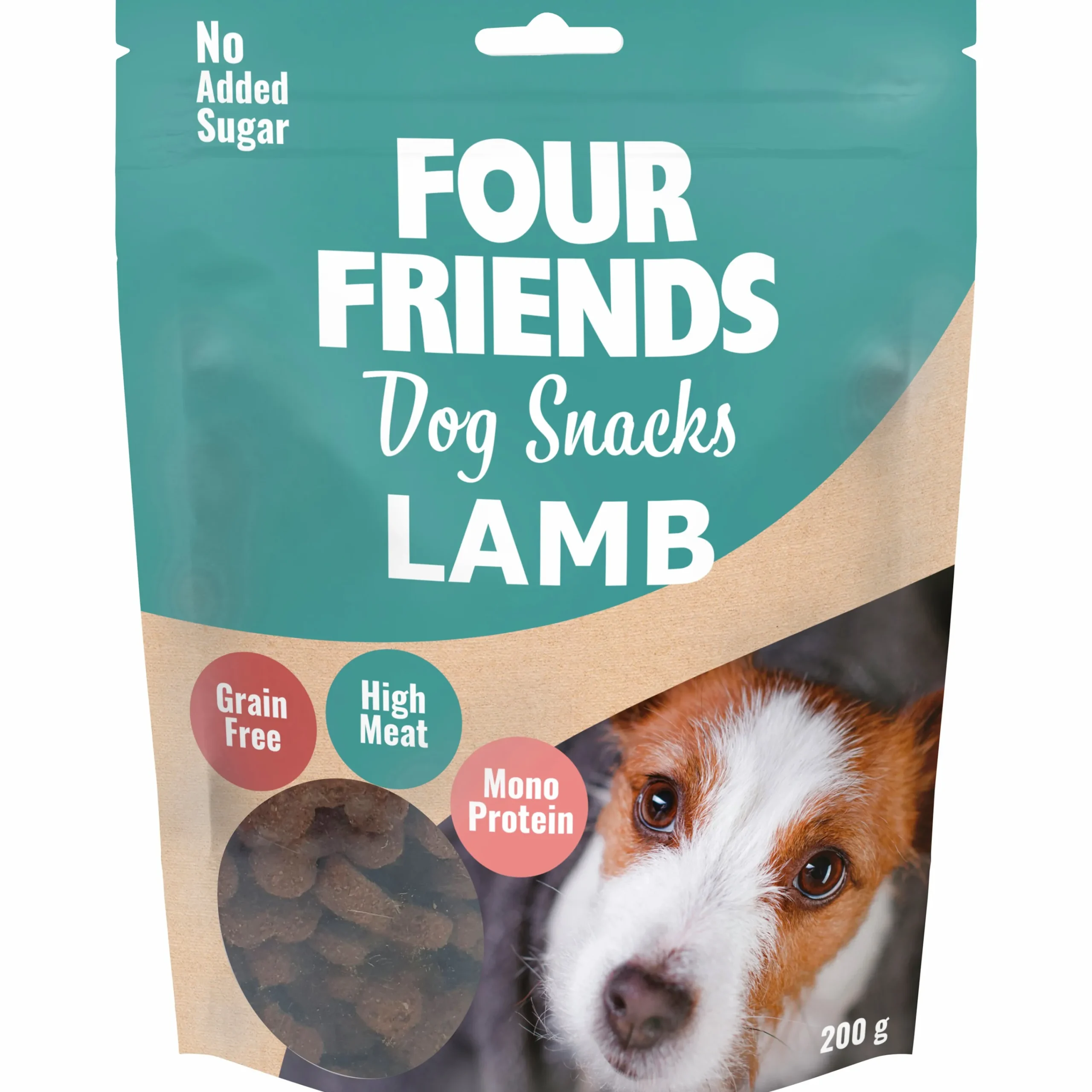 Hundgodis Four Friends Snacks Lamb 200g>FourFriends Hot