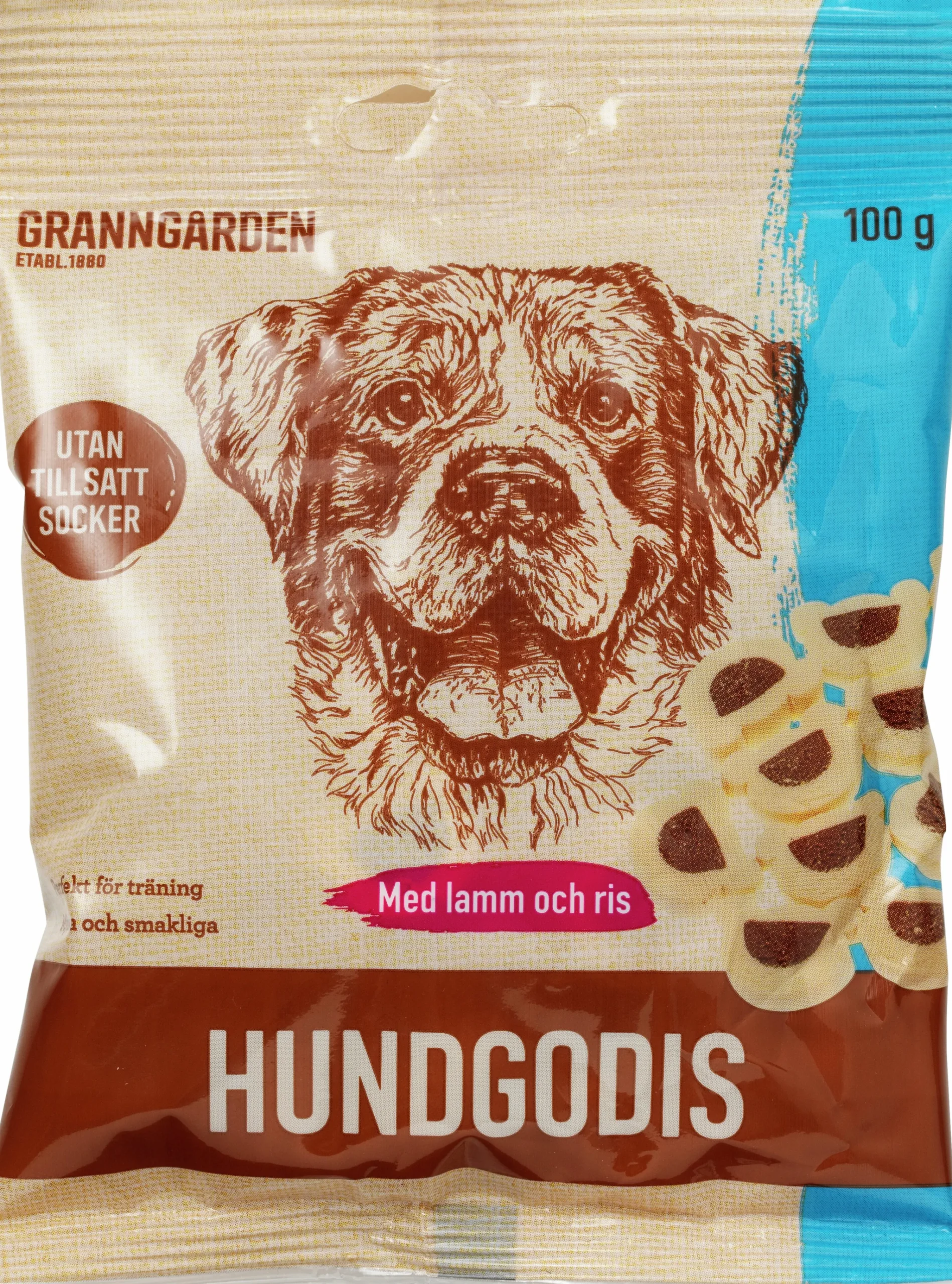 Hundgodis Lamm & Ris 100g>Granngården Online