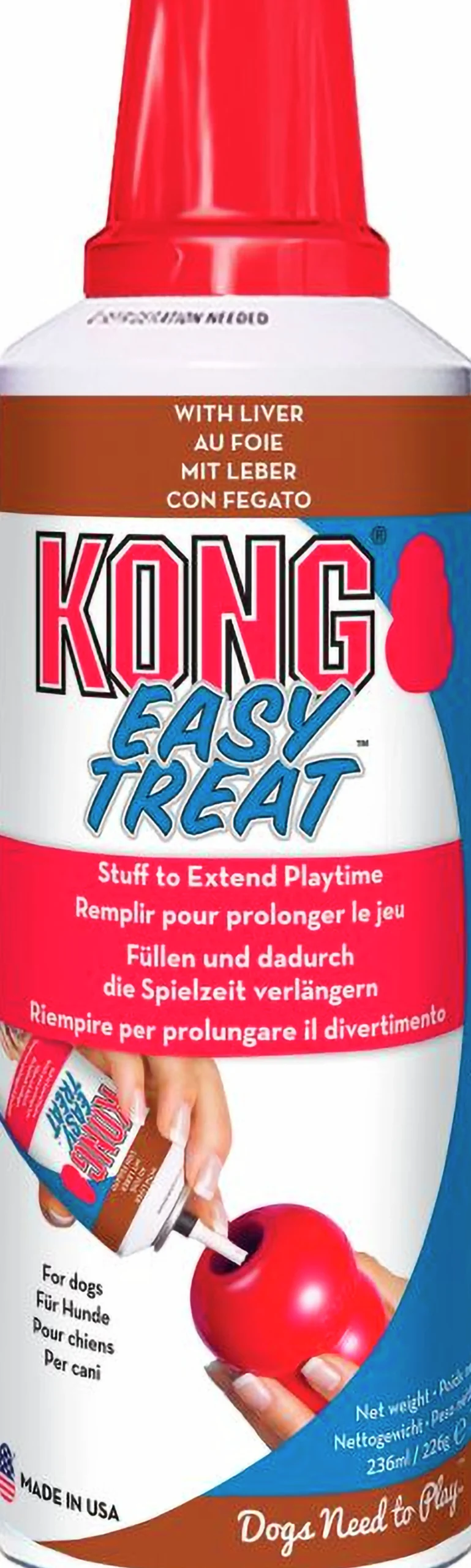 Hundgodis Easy Treat Pastej Leversmak 236ml>Kong