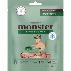 Hundgodis Dog Treats Freeze Dried Lamb 45g>Monster Best
