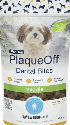 Hundgodis PlaqueOff Dental Bites 60g><noscript><img width=