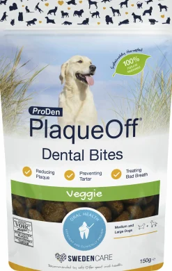 Hundgodis PlaqueOff Dental Bites 150g><noscript><img width=