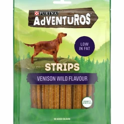 Hundgodis Adventuros Strips Venison 90g>Purina Best