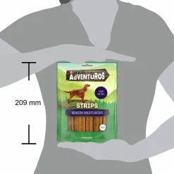 Hundgodis Adventuros Strips Venison 90g><noscript><img width=