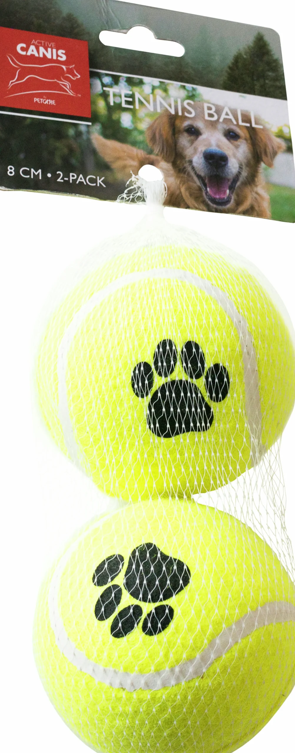 Hundleksak Tennisboll 8cm 2-p>Active Canis Clearance