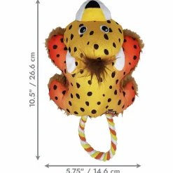 Hundleksak Cozie Tuggz Cheetah S/M 34cm>Kong Clearance