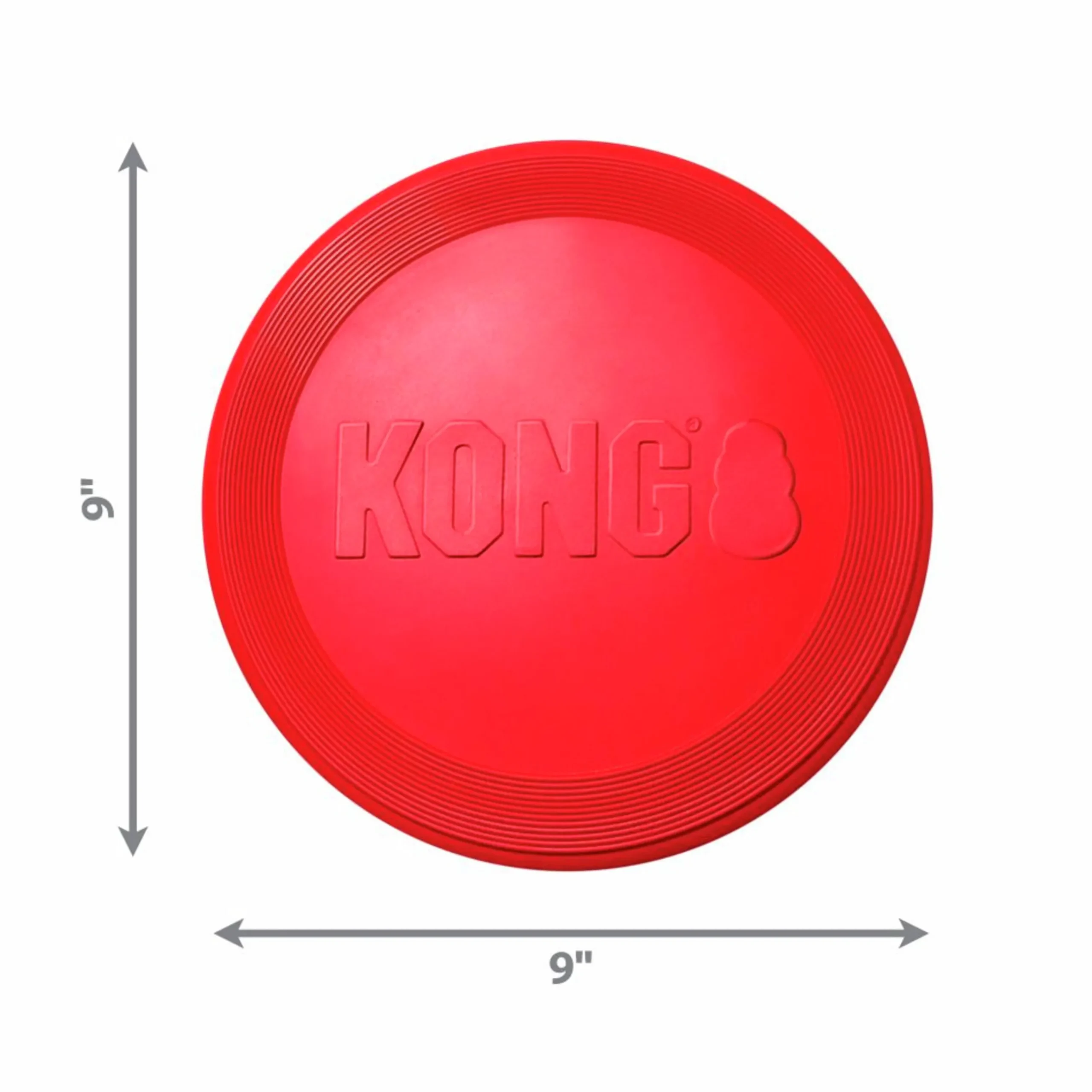 Hundleksak Flyer Röd L Ø23cm>Kong Outlet