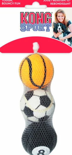 Hundleksak Sport Balls Flerfärgade M 3-p><noscript><img width=