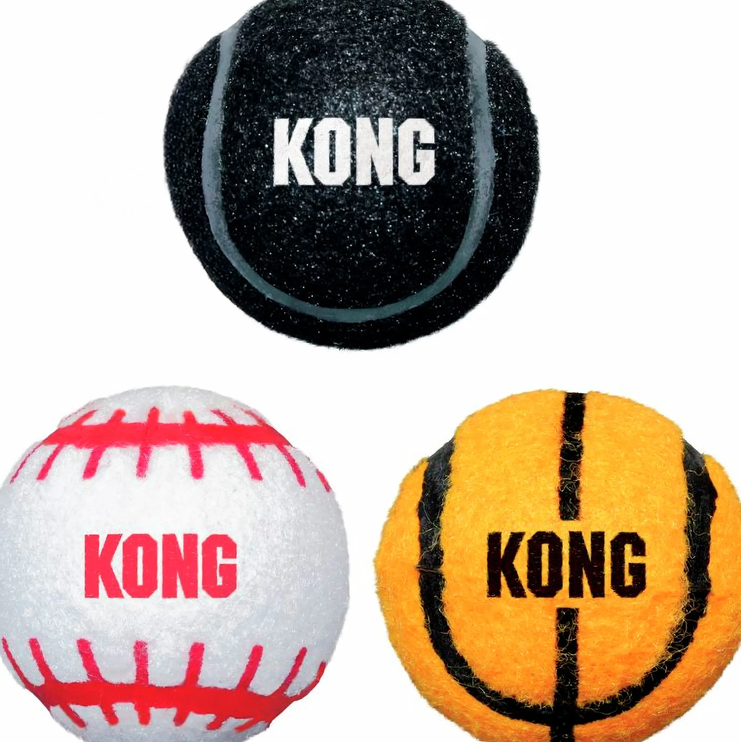 Hundleksak Sport Balls Flerfärgade M 3-p>Kong Online
