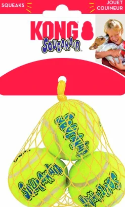 Hundleksak SqueakAir Balls S 3-p>Kong Discount