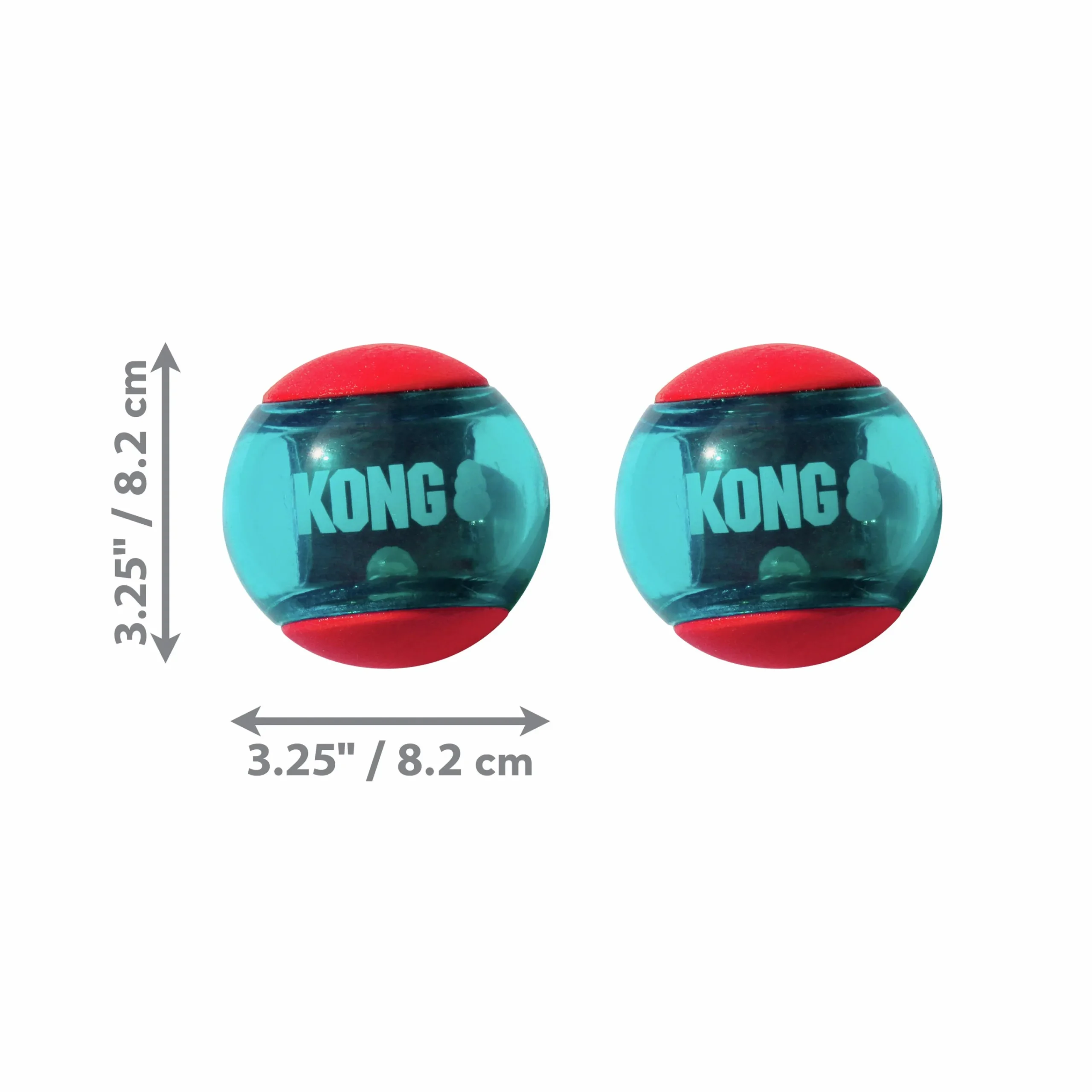 Hundleksak Squeezz Action Ball Red L 8cm 2-p>Kong Sale