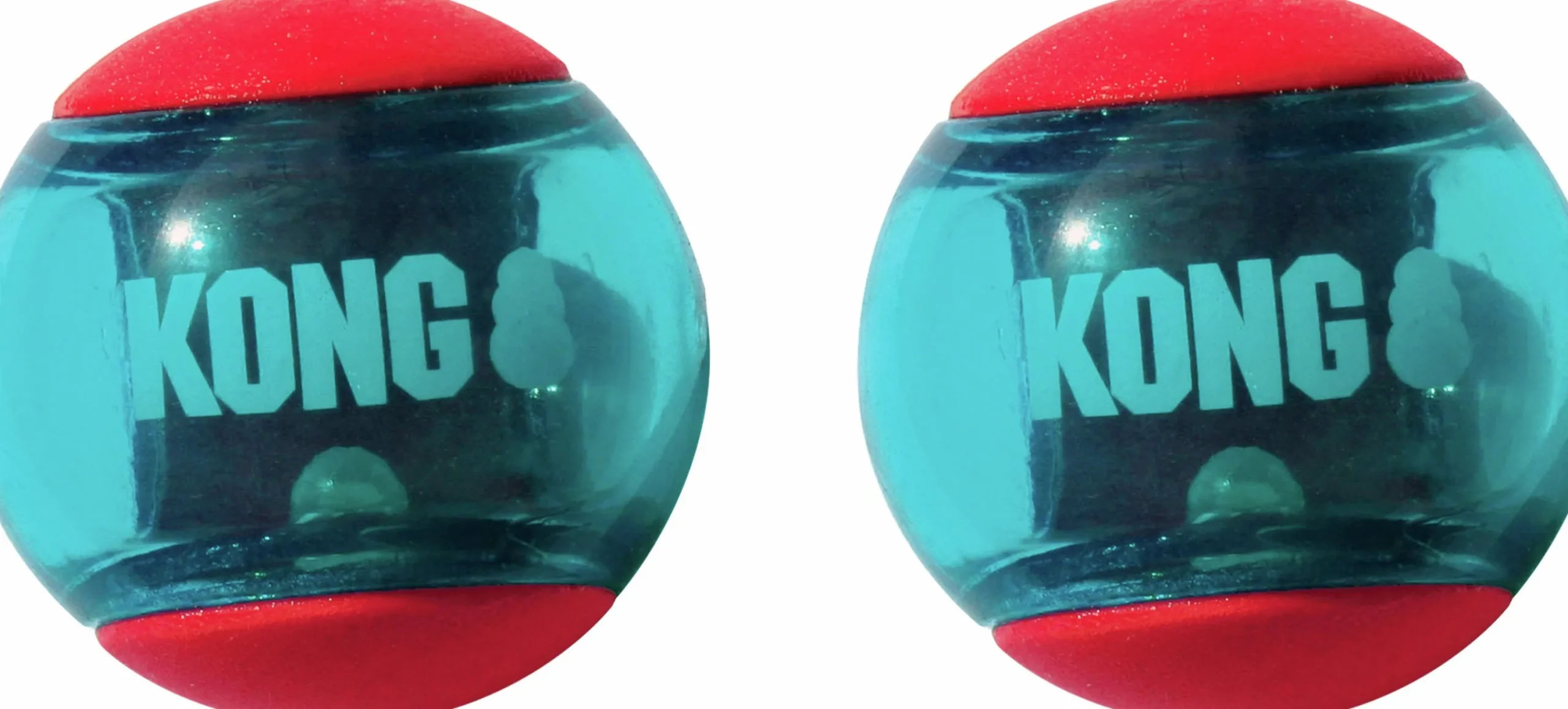 Hundleksak Squeezz Action Ball Red L 8cm 2-p>Kong Sale