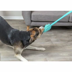 Hundleksak Bungee Dummy handtag Blandade färger 47cm><noscript><img width=