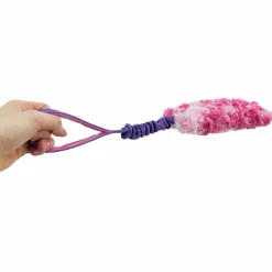 Hundleksak Bungee Fun m handtag Blandade färger 47cm><noscript><img width=