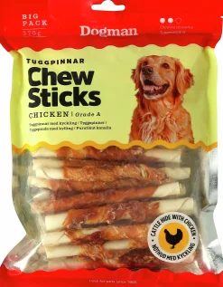 Hundtugg Tuggpinnar med Kyckling Vit S 12,5cm 30-p>Dogman Sale