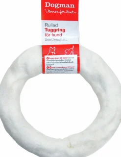 Hundtugg Tuggring Vit M 12,5cm>Dogman Hot