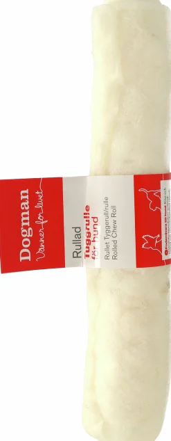 Hundtugg Tuggrulle Vit M 20cm>Dogman Best